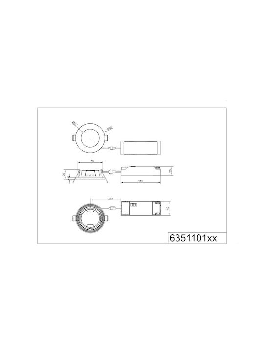Trio Lighting Himal Πλαστικό Χωνευτό Σποτ με Ενσωματωμένο LED και Φυσικό Λευκό Φως Trio Lighting Himal Πλαστικό Χωνευτό Σποτ με Ενσωματωμένο LED και Φυσικό Λευκό Φως