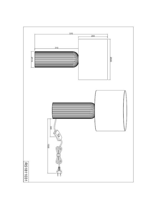Trio Lighting Ceramică Lampă de masă cu Abajur Alb și Bază