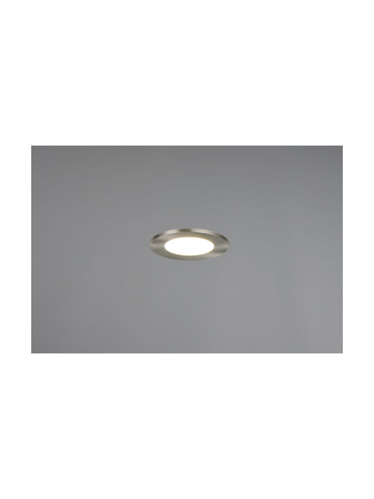 Trio Lighting Himal Plastic Spot Încorporat cu LED Integrat și Lumină Alb Natural Argintiu 1buc