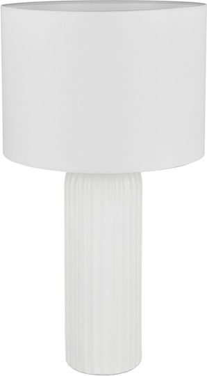 Trio Lighting Ceramic Table Lamp with White Shade and Base