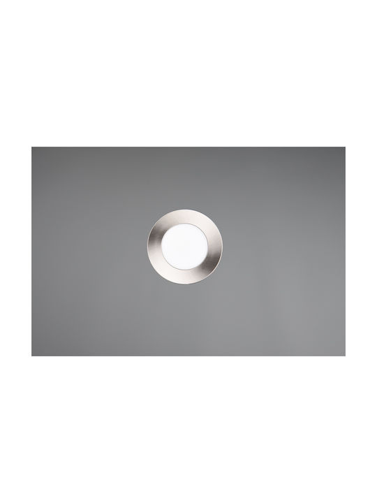 Trio Lighting Himal Plastic Spot Încorporat cu LED Integrat și Lumină Alb Natural Argintiu 1buc
