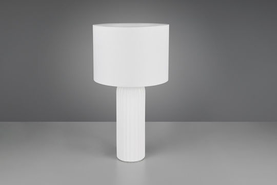 Trio Lighting Ceramic Table Lamp with White Shade and Base