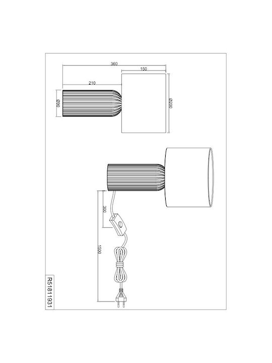 Trio Lighting Ceramică Lampă de masă cu Abajur Alb și Bază