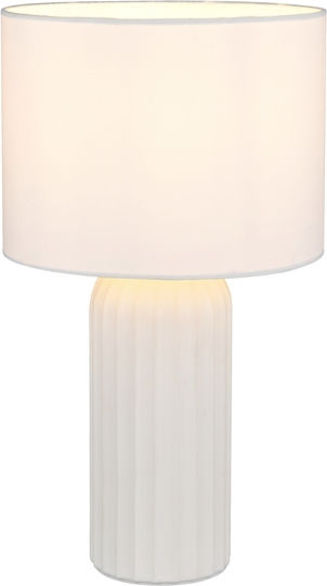 Trio Lighting Ceramic Table Lamp with White Shade and Base