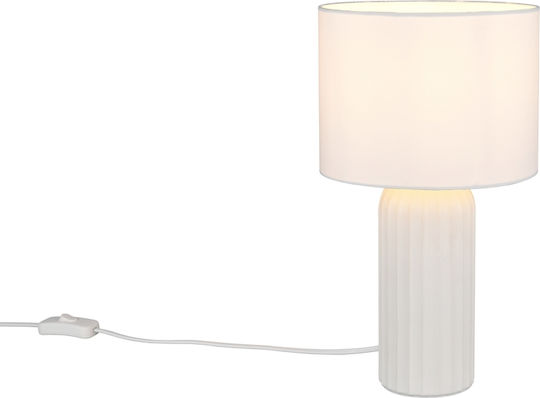 Trio Lighting Ceramic Table Lamp with White Shade and Base