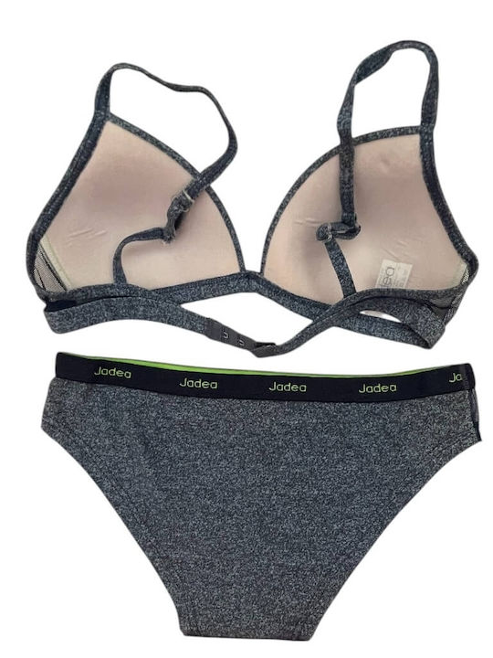 Jadea Underwear Set with Bra & Slip Blue