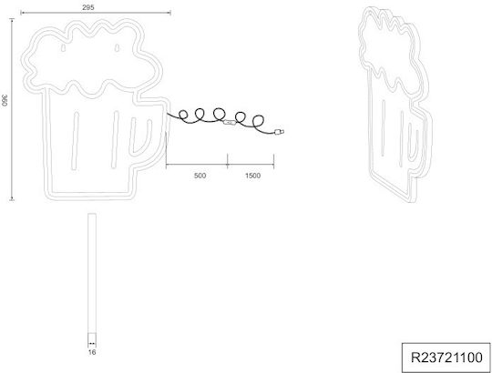 Trio Lighting Modern Wandleuchte Mehrfarbig