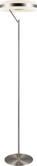 Trio Lighting Dios LED Floor Lamp Silver