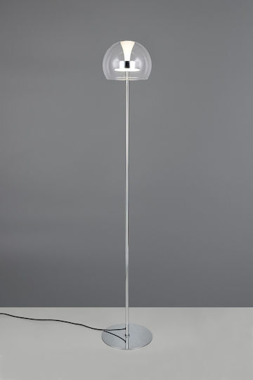 Trio Lighting Flynt Floor Lamp Silver