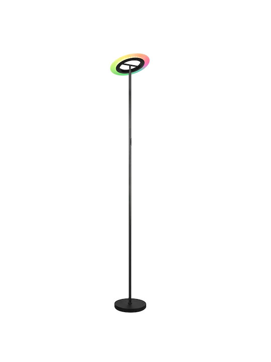 Trio Lighting LED Floor Lamp with Cool White Light Black