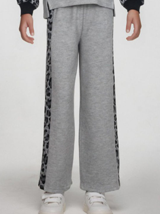 Kids' Set with Pants Winter 2pcs Gray Animal