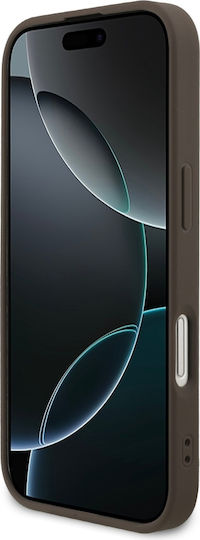 Pu 4g Umschlag Rückseite Synthetisches Leder / Kunststoff / Silikon Braun (iPhone 17)