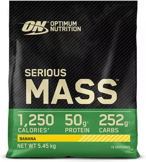 Optimum Nutrition Serious Mass Протеин Суроватъчен с Креатин & Вкус с Вкус на Банан 5.4kg