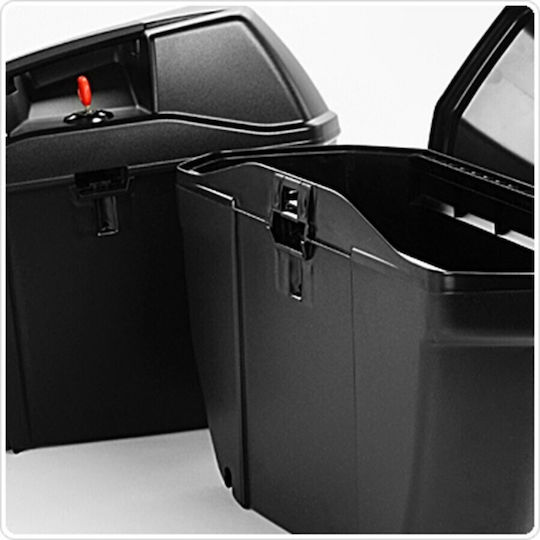 Kappa Moto K22N Monokey Motorcycle Hard Side Case Set 22lt in Black Colour