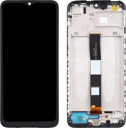Screen Display + with Touch Mechanism and Frame for Xiaomi Redmi 9A, Redmi 9C, Redmi 9AT (Black)