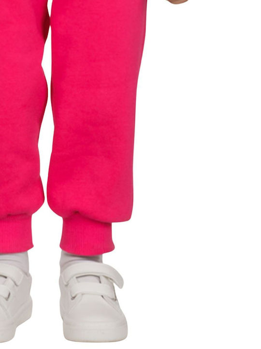 Kids Tracksuit Set With Fuchsia Top 2 Pieces