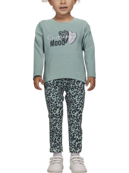 Kids' Set with Leggings Winter 2pcs Mint