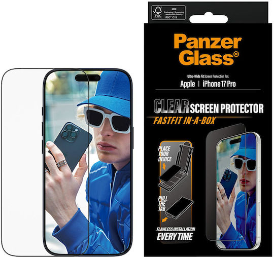 PanzerGlass Displayschutzfolie Schwarz (iPhone 17 Pro, PanzerGlass)