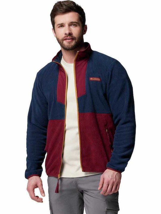 Fleece Jacke Rich Wine, Collegiate Navy