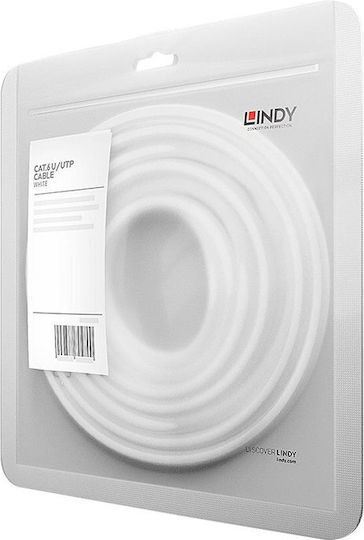 Lindy U/UTP Cat.6 Gigabit Network Cable Ethernet 0.3m White