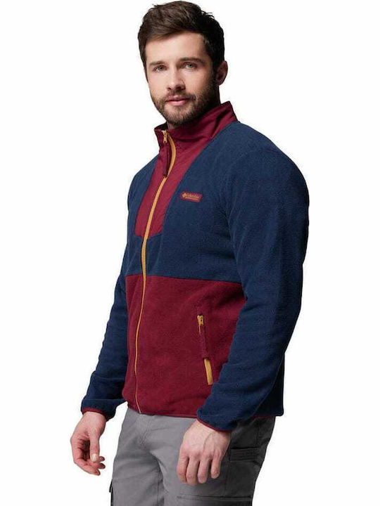 Fleece Jacke Rich Wine, Collegiate Navy