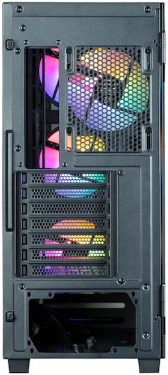 S5 Neo Gaming Midi Tower Computer Case with Side Window Black