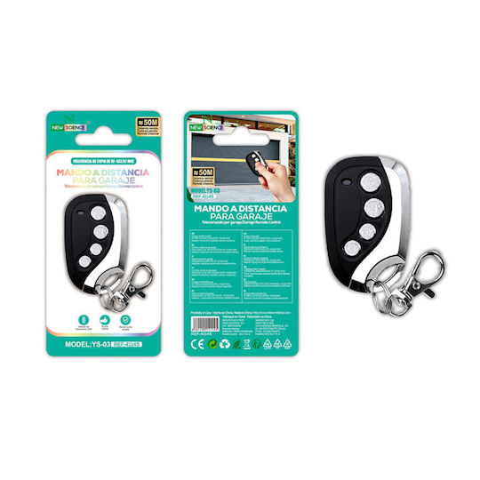 4-Channel Cloning Garage Door Remote Control with Stable Code 433.92MHz