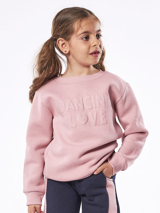 Kids Sweatpants Set Pink 2pcs