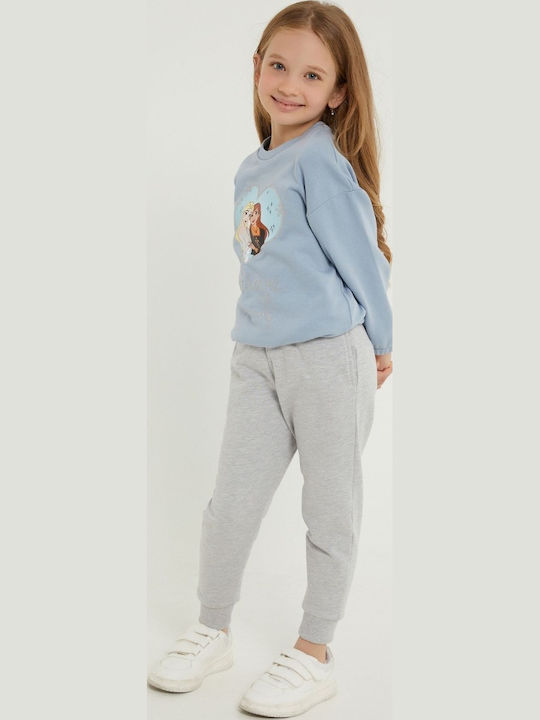 Kinder Sweatpants Set - Jogginganzug Hellblau 2Stück Believe In Yourself