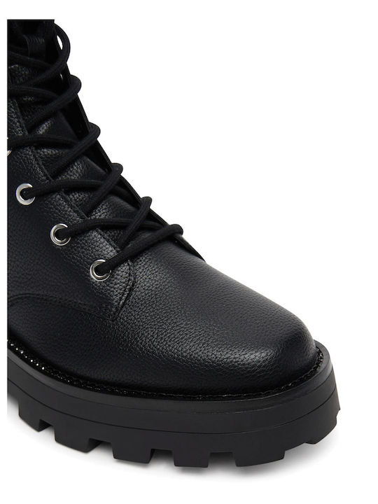 Leather Women's Ankle Boots Black