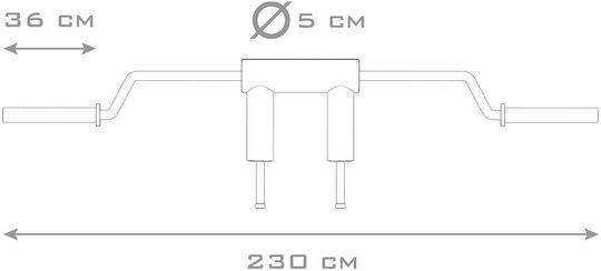 Bară Olimpică Safety Squat 220cm B-8376 Livepro 322837600