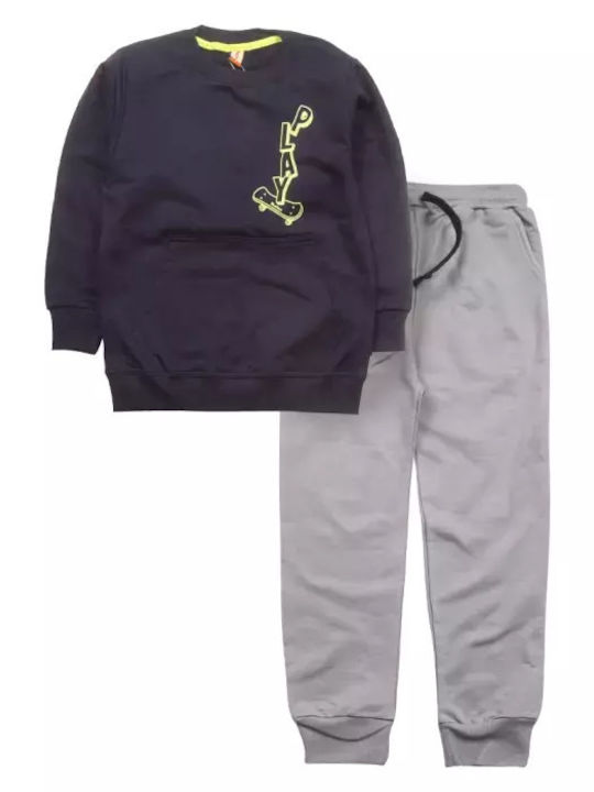 Kids Sweatpants Set Blue 2pcs