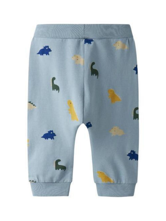 Trening pentru Copii Pantaloni de Trening Culoare Full Face Albastru Deschis