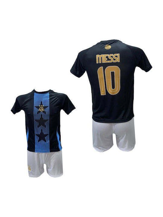 Kids Football Set Messi Argentina Light Blue Black 260825-04b