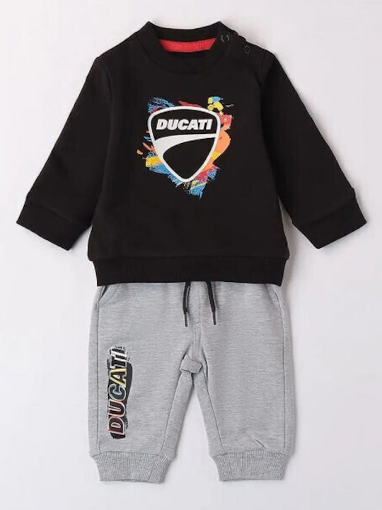 Kids Sweatpants Set Black 2pcs