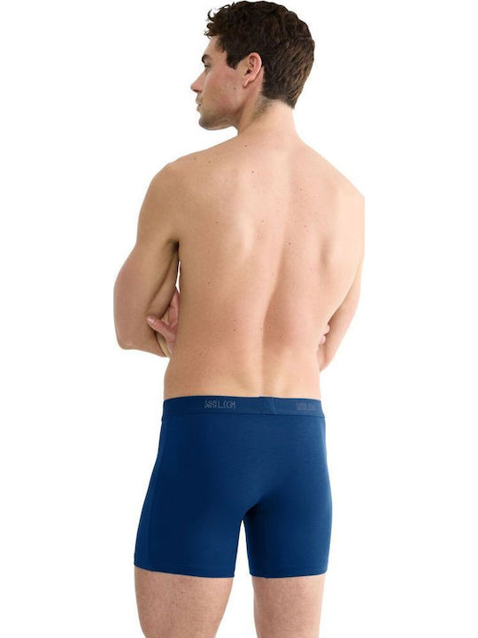 Short Men's Boxers Blue/Dark Grey 2Pack