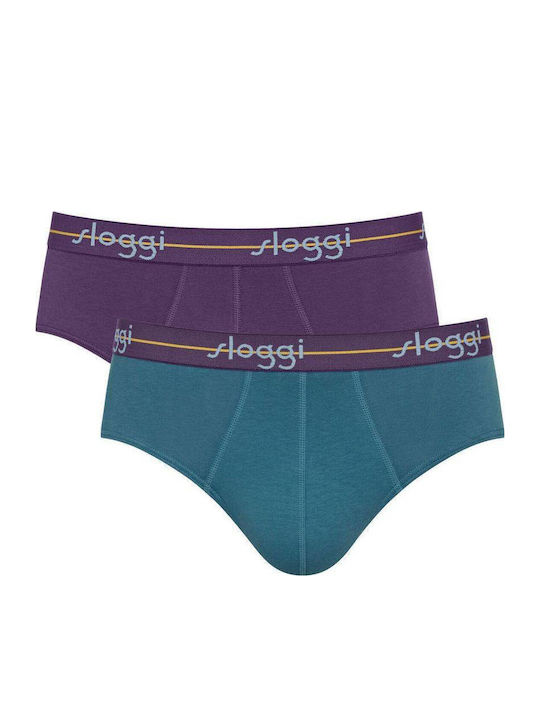 Start Midi Men's Slips Purple/petrol 2Pack