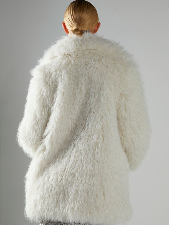 Women's Short Fur Cream