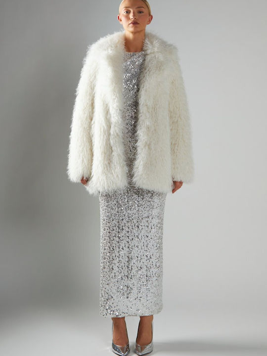 Women's Short Fur Cream