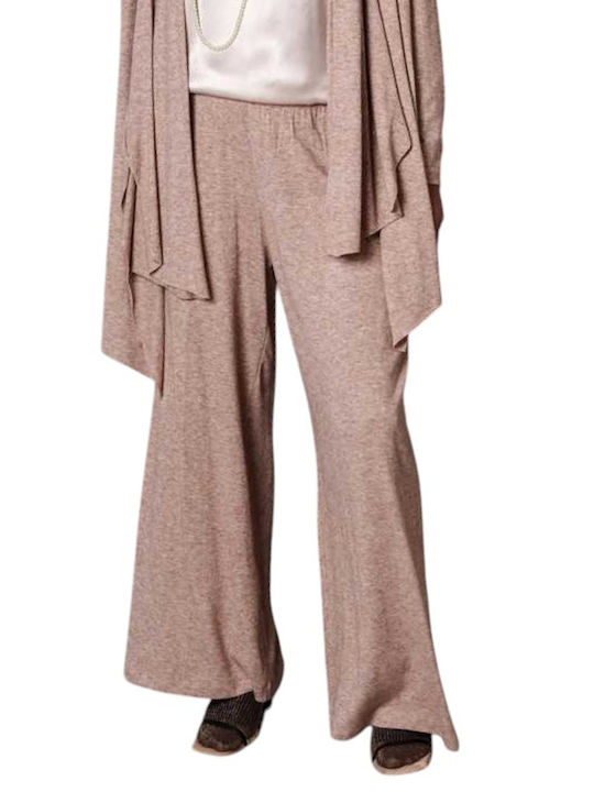 Collectiva Noir Pants Women's Fabric Trousers Brown