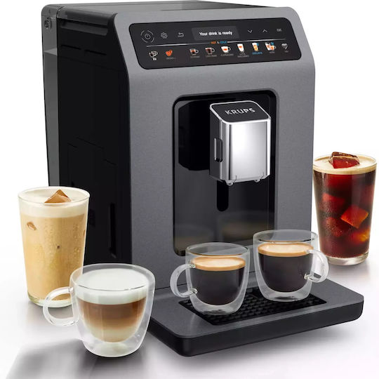 Krups Automatic Espresso Machine 1450W Pressure 15bar with Grinder Brown EA898G