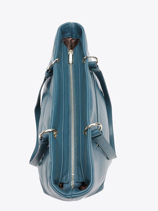 Griffe Damentasche Schultertasche Petrol Blau