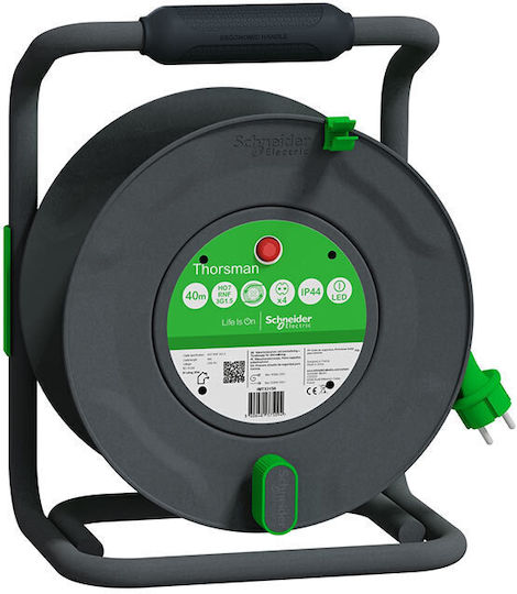 Schneider Electric 4 Plätze mit Kabel 25m Durchmesser 3 x 2.5mm² Wasserdicht Schwarz