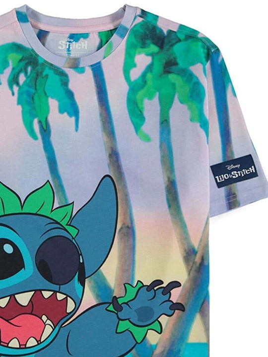 Difuzed Disney Stitch Hula T-shirt Multicolour Cotton