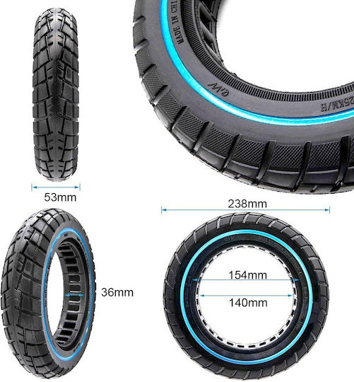Tire Electric Scooter 10x2.125-6.1 Ewheel Xiaomi Black-Blue