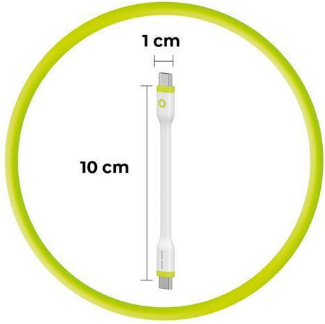 Mobile Origin Редовна USB 2.0 Кабел USB-C мъжки - USB-C мъжки 60W Бял 1м