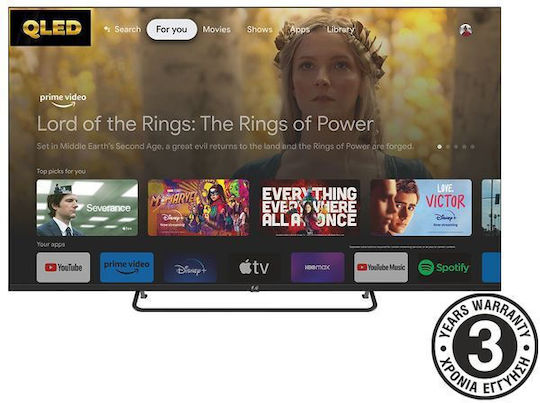 F&U Smart Television 65" 4K UHD QLED FLG65141QL HDR (2024)
