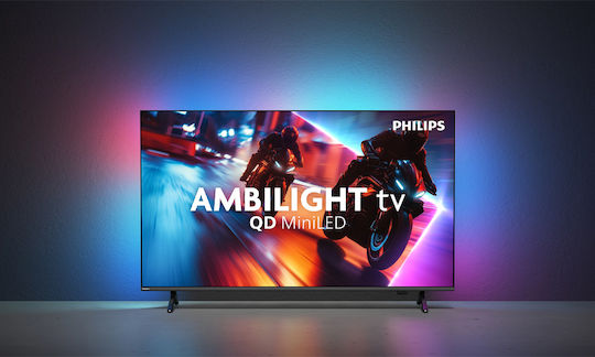 Philips Smart Fernseher 55 Zoll 4K Ultra HD Mini-LED QD Ambilight HDR (2025) 55MLED920/12