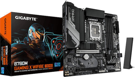 Gigabyte B760M Gaming X WIFI6E GEN5 Motherboard Micro ATX με Intel 1700 Socket