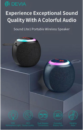 Lite1 Bluetooth високоговорител 5W с радио и живот на батерията до 6 часа Син
